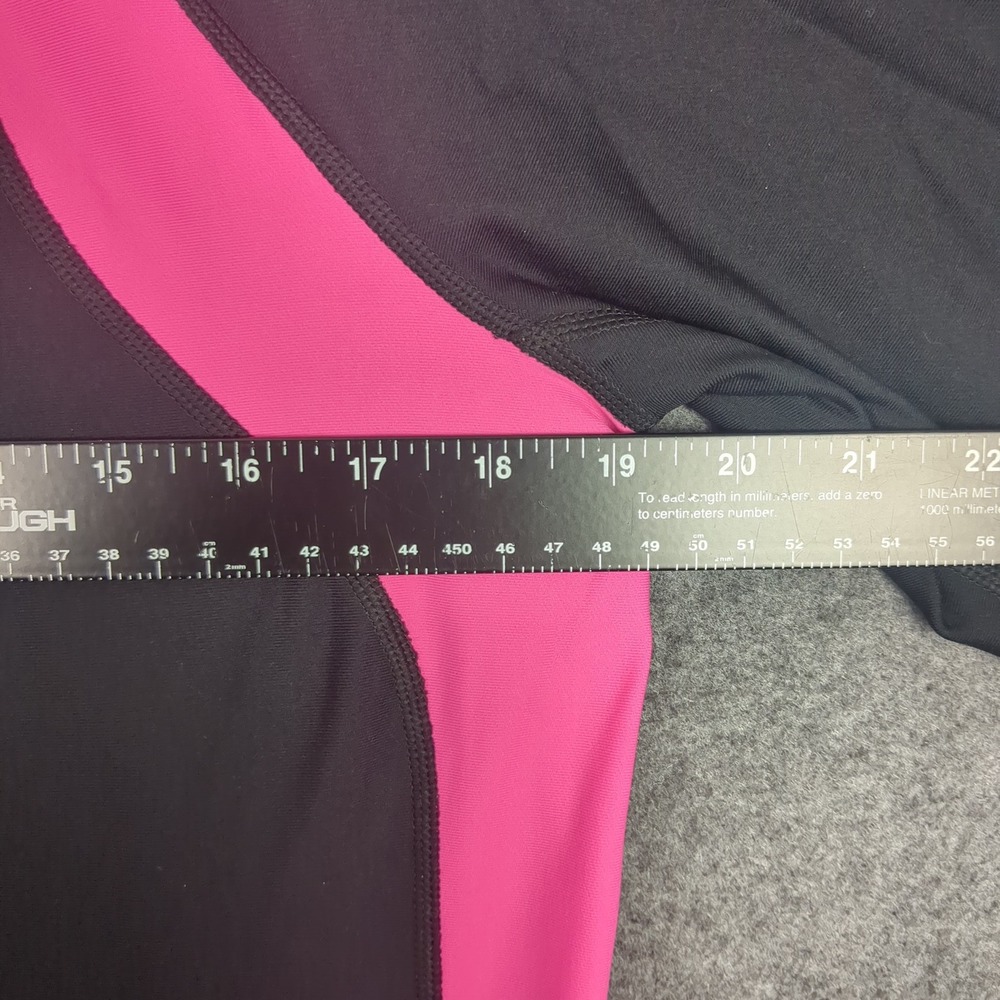 Under Armour ColdGear Mock Neck Long Sleeve Shirt XXL Black Pink Colorblock - Picture 10 of 11